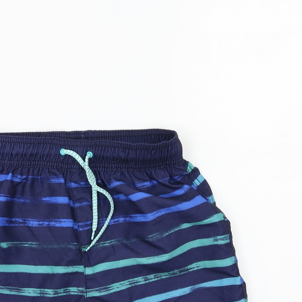 George Boys Blue Striped  Bermuda Shorts Size 11-12 Years