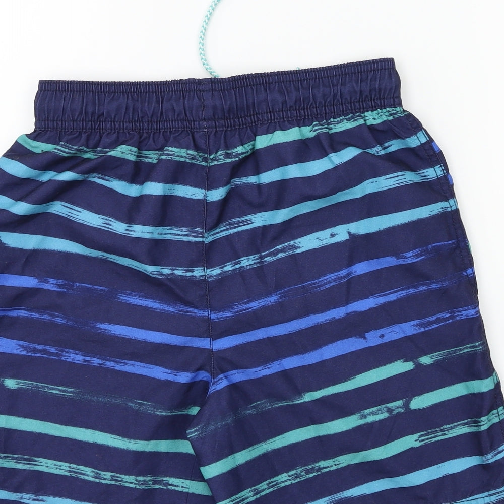George Boys Blue Striped  Bermuda Shorts Size 11-12 Years