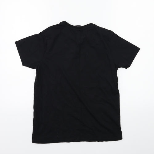 George Boys Black   Basic T-Shirt Size 12 Years  - Playstation