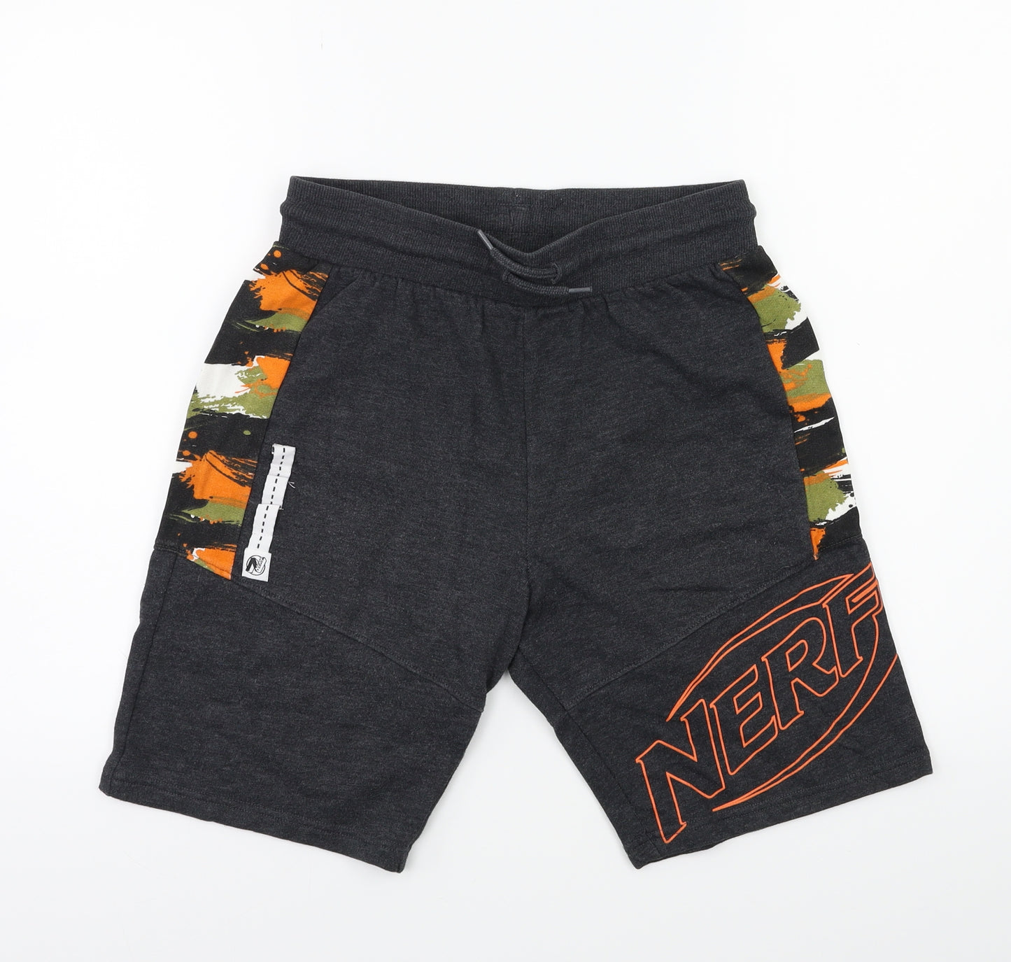 NERF Boys Grey   Sweat Shorts Size 12 Years