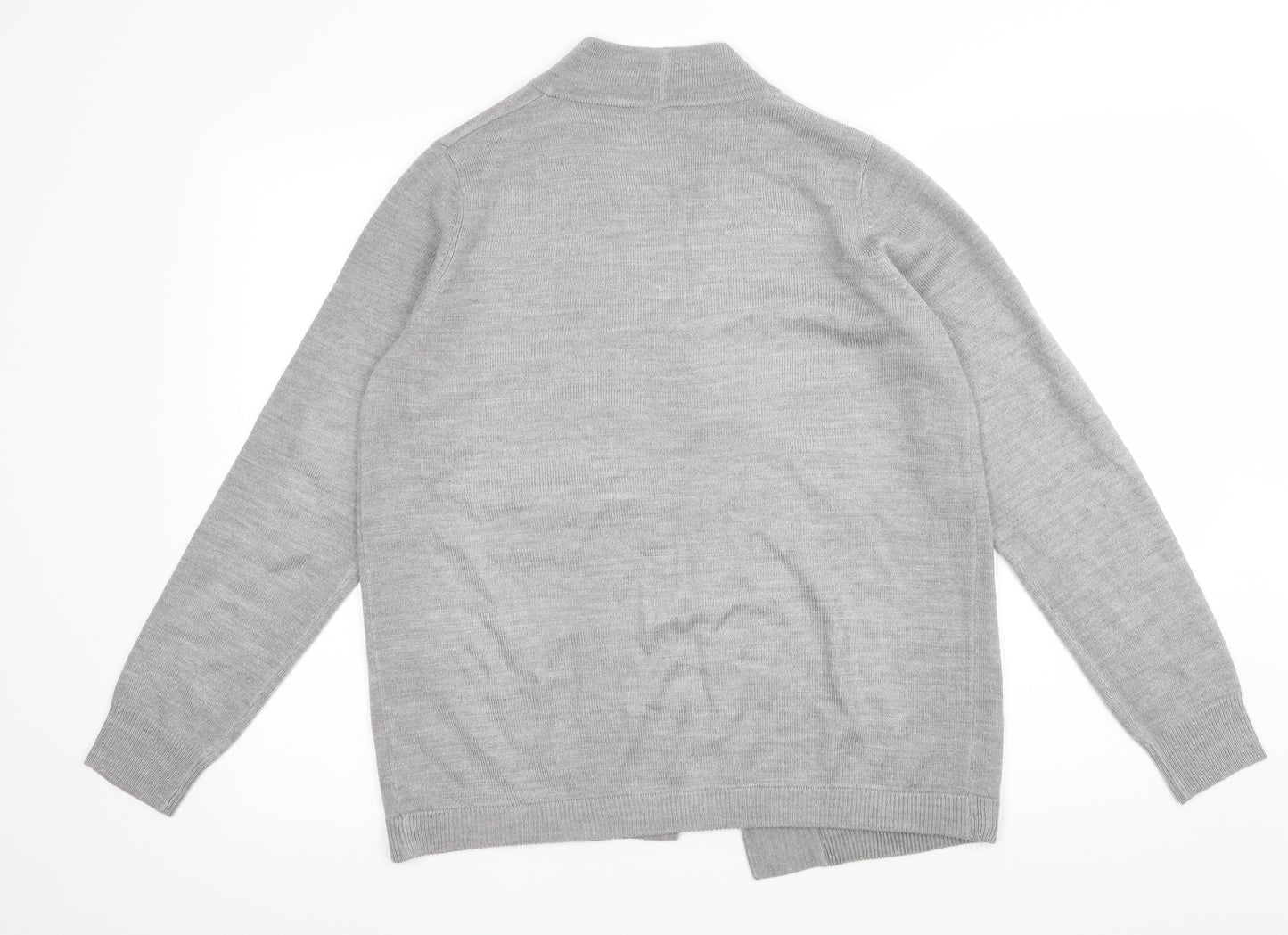 Papaya Womens Grey   Cardigan Jumper Size 12