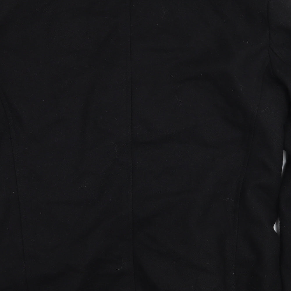 Peter Werth Mens Black   Pea Coat Coat Size L
