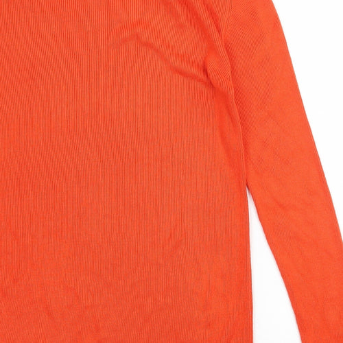 Dorothy Perkins Womens Orange  Knit Pullover Jumper Size 12