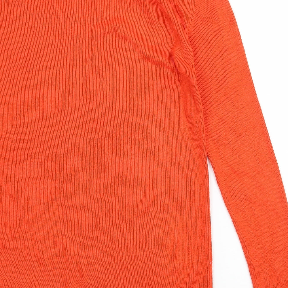Dorothy Perkins Womens Orange  Knit Pullover Jumper Size 12