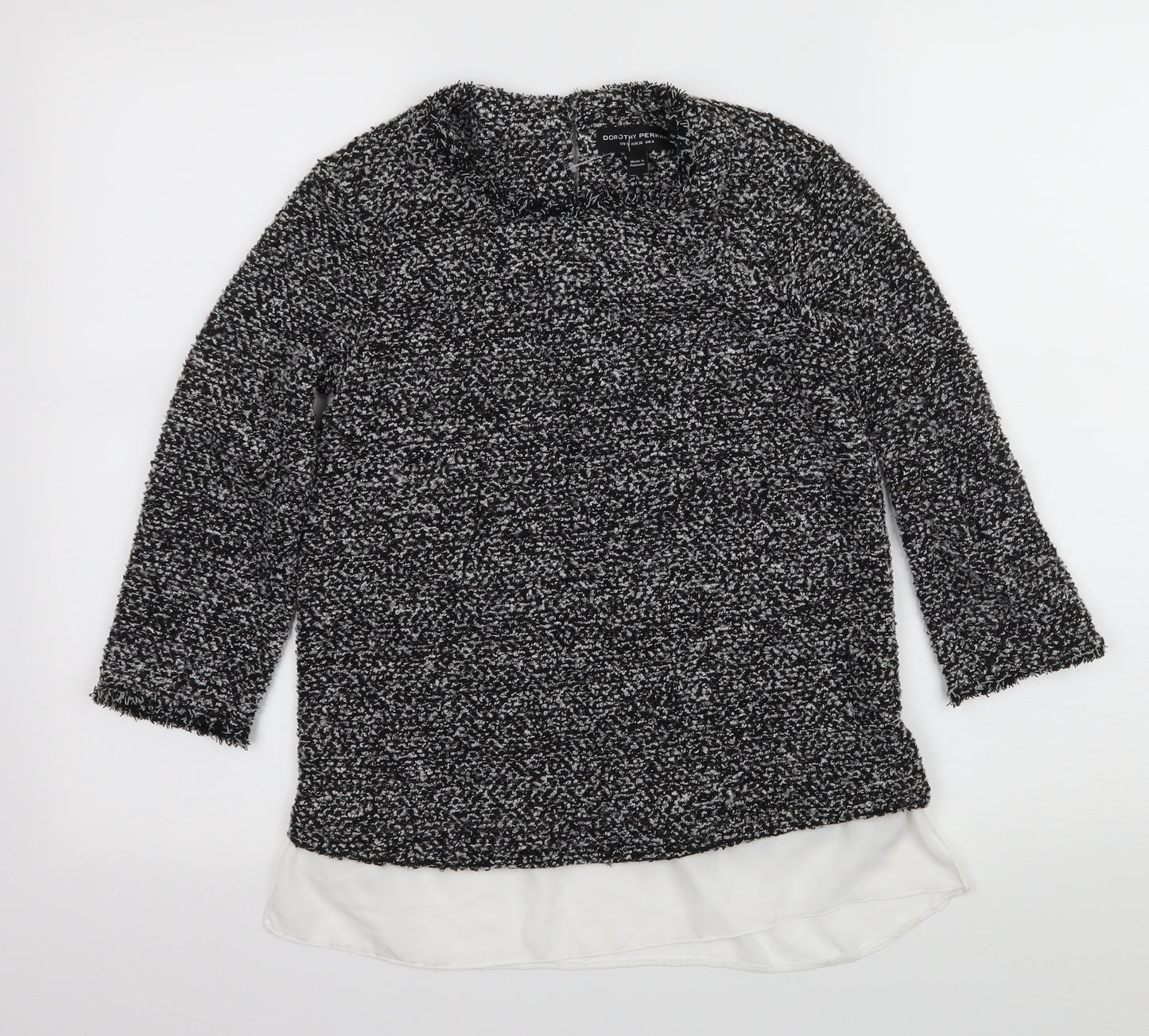 Dorothy Perkins Womens Grey  Knit Pullover Jumper Size 8