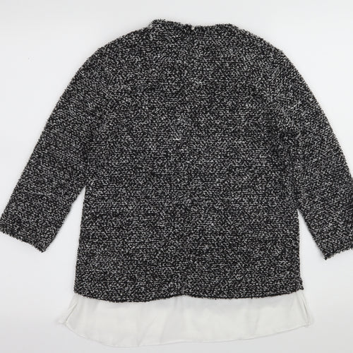 Dorothy Perkins Womens Grey  Knit Pullover Jumper Size 8