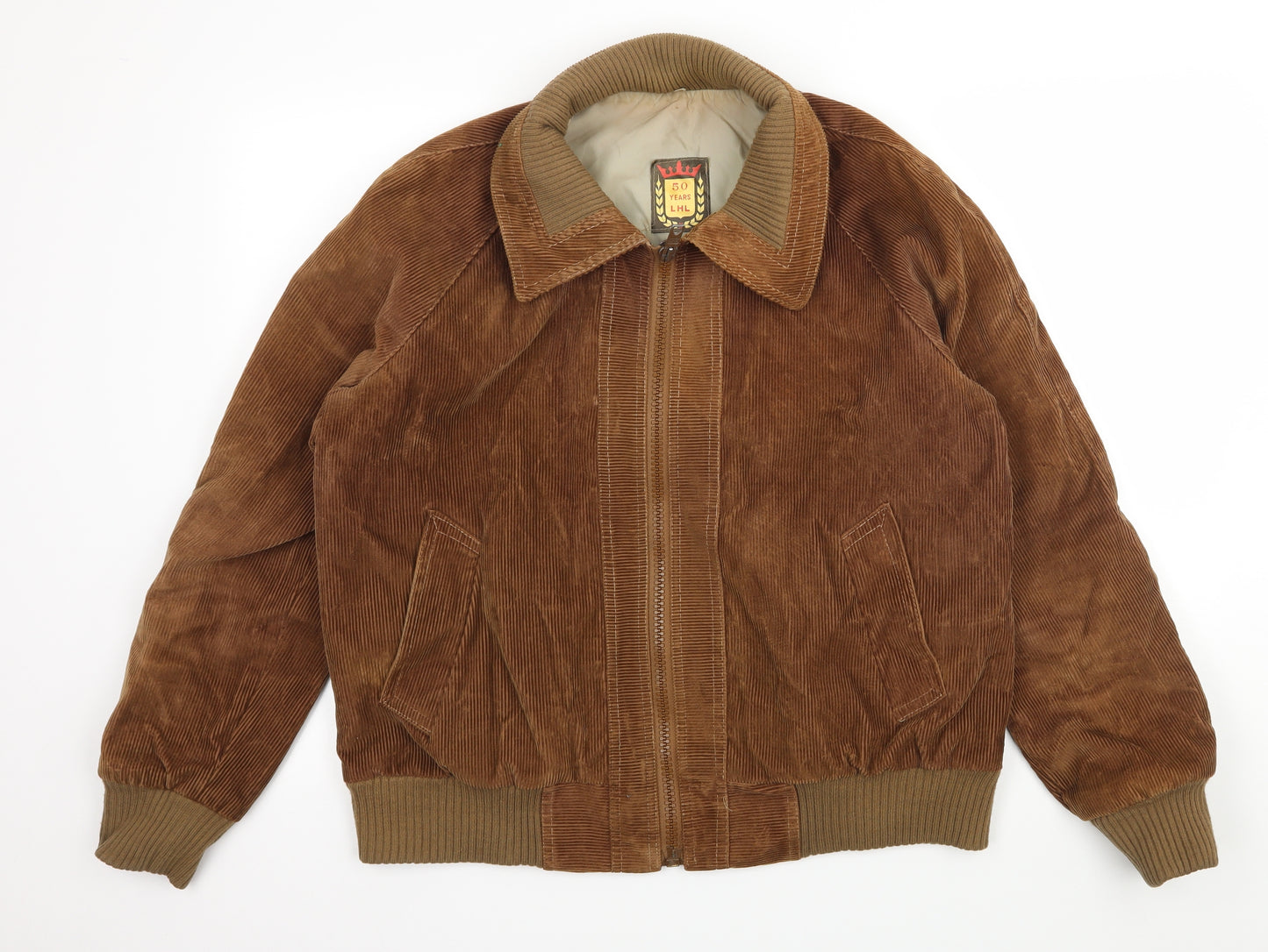 LHL Mens Brown  Corduroy Jacket  Size XL