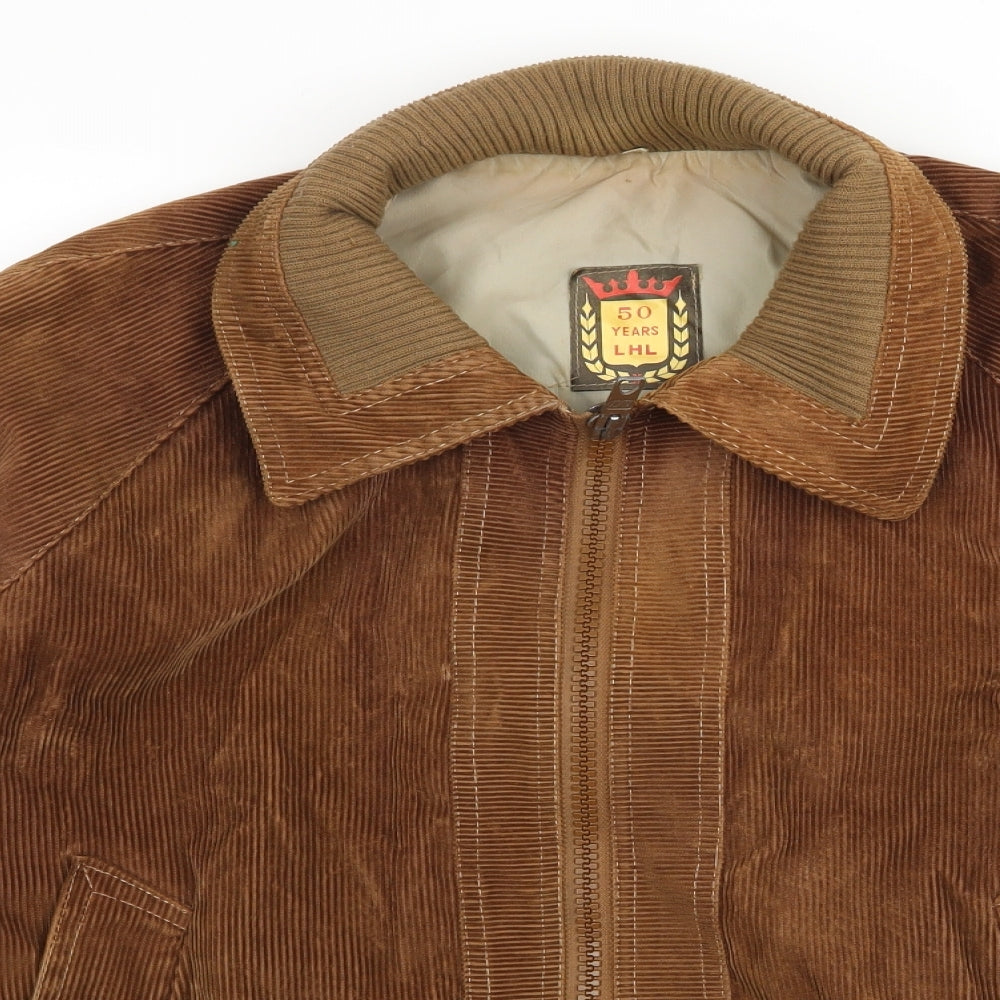 LHL Mens Brown  Corduroy Jacket  Size XL