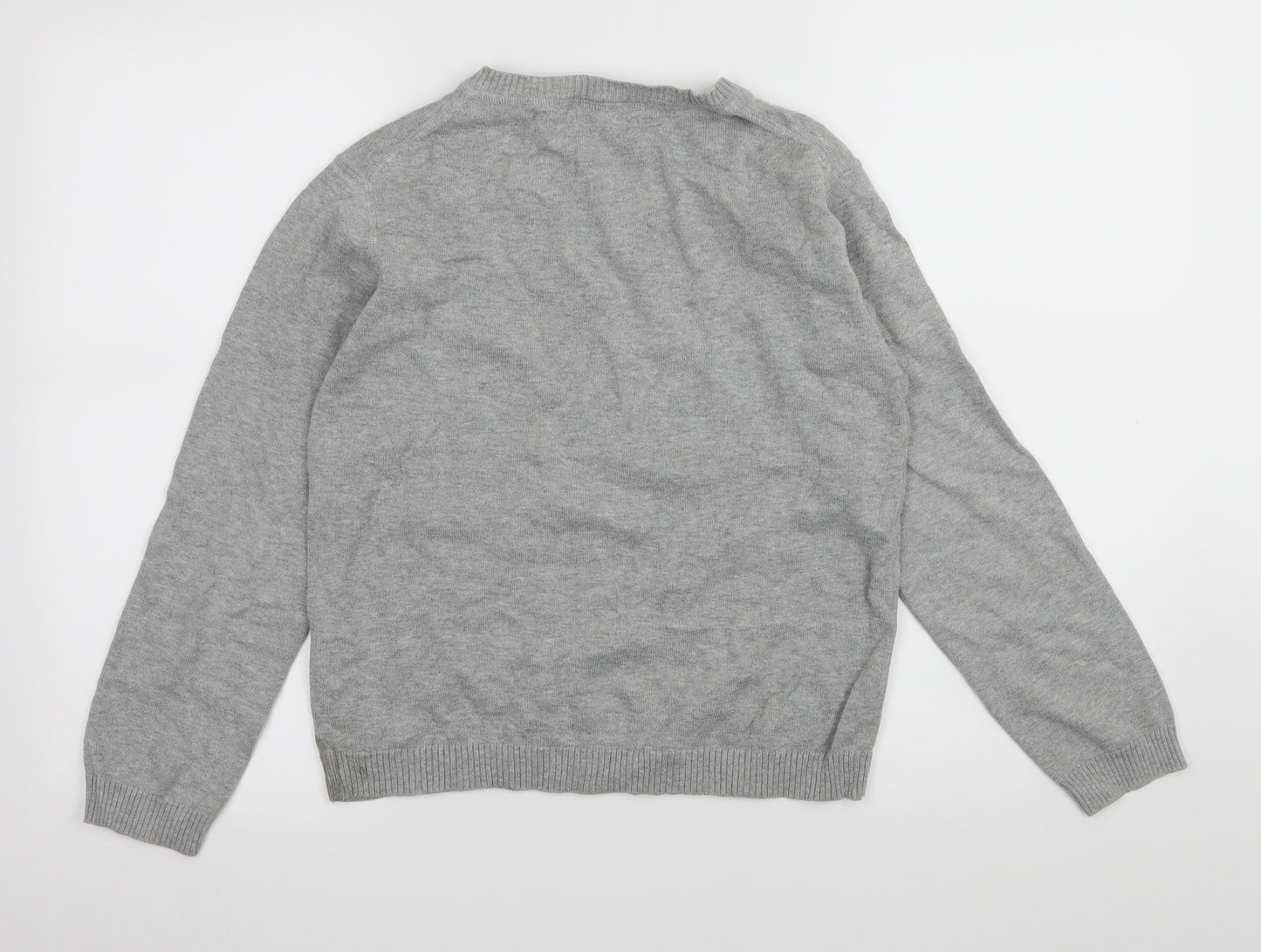 CKS Boys Grey  Knit Pullover Jumper Size 12 Years