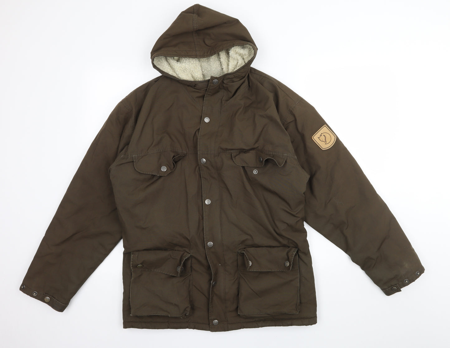 fjall raven Mens Brown   Parka Coat Size XS