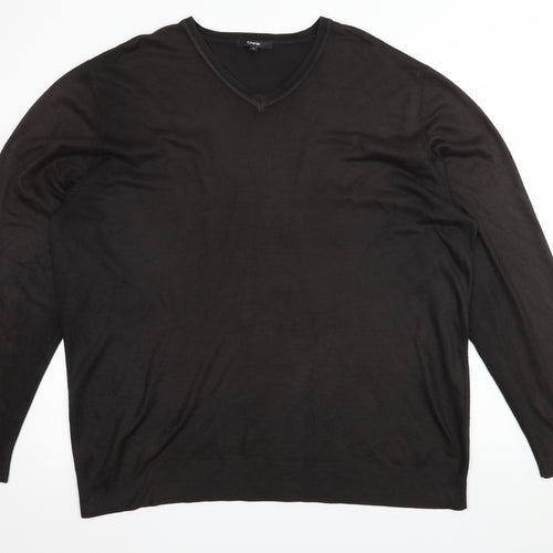 George Mens Brown  Knit Pullover Jumper Size 2XL