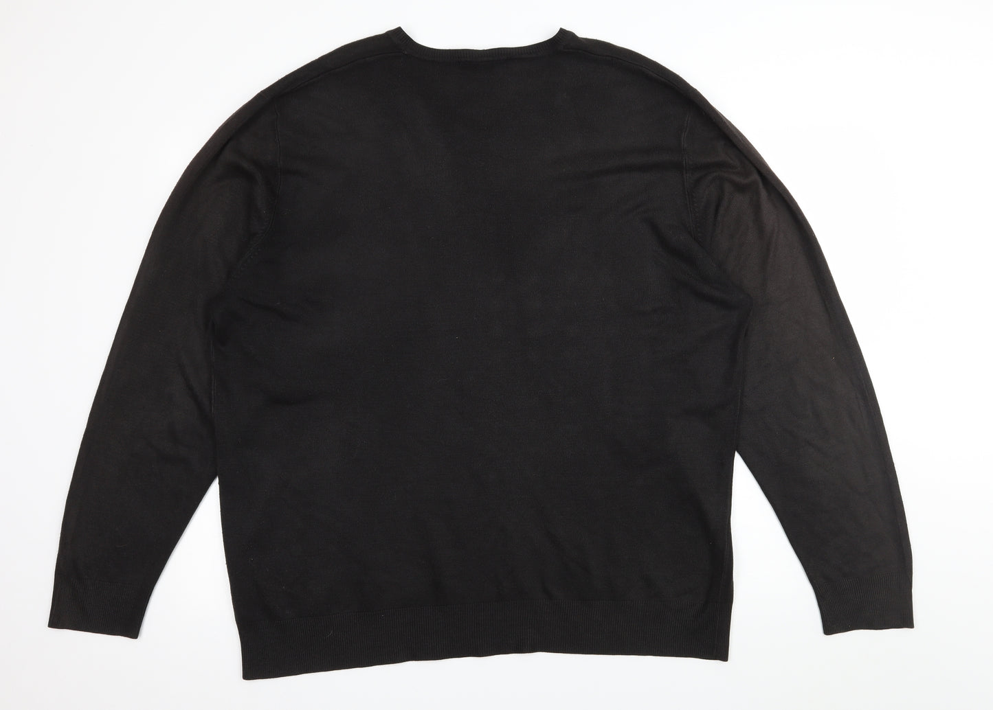 George Mens Brown  Knit Pullover Jumper Size 2XL