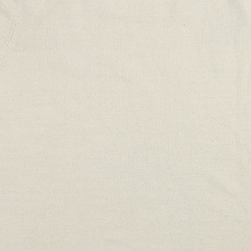 Bonmarché Womens Ivory  Knit Basic T-Shirt Size XL