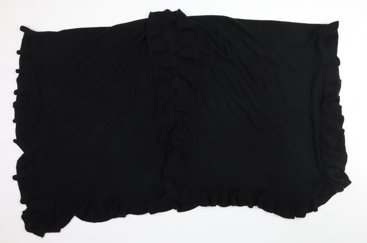 Preworn Womens Black Knit Shawl/Wrap