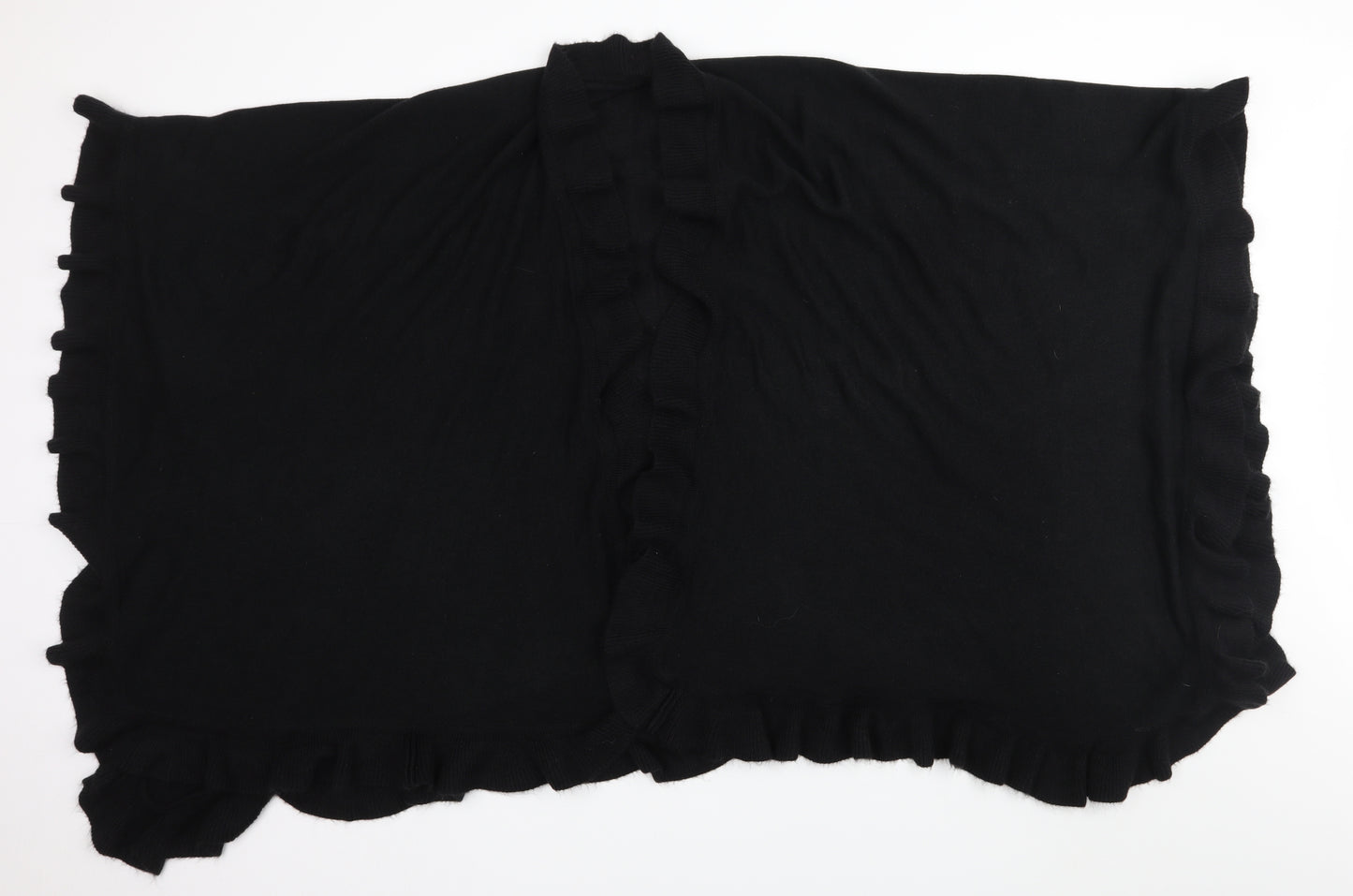 Preworn Womens Black  Knit  Shawl/Wrap