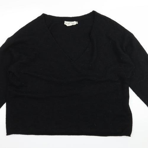 H&M Womens Black  Knit Pullover Jumper Size M
