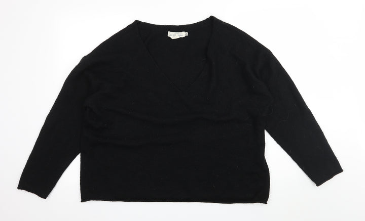 H&M Womens Black  Knit Pullover Jumper Size M