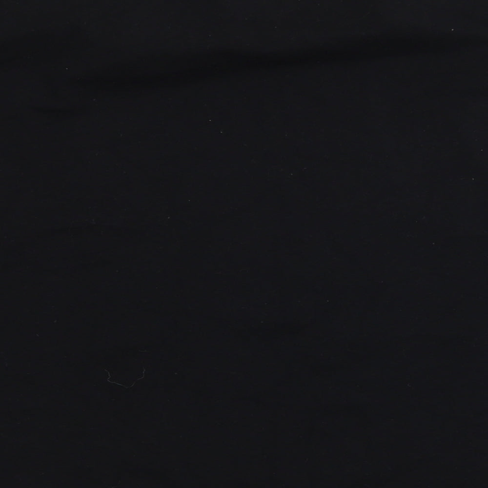 PRETTYLITTLETHING Womens Black  Jersey Basic T-Shirt Size 14