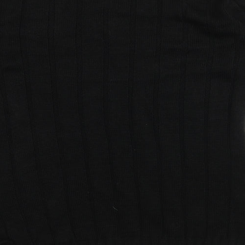 PRETTYLITTLETHING Womens Black  Knit Pullover Jumper Size M