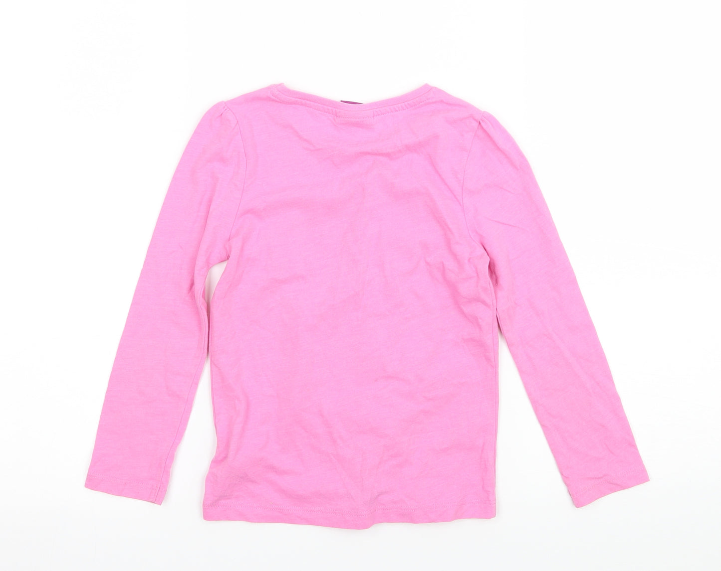 Dreamworks Girls Pink  Jersey Basic T-Shirt Size 4-5 Years  - Trolls