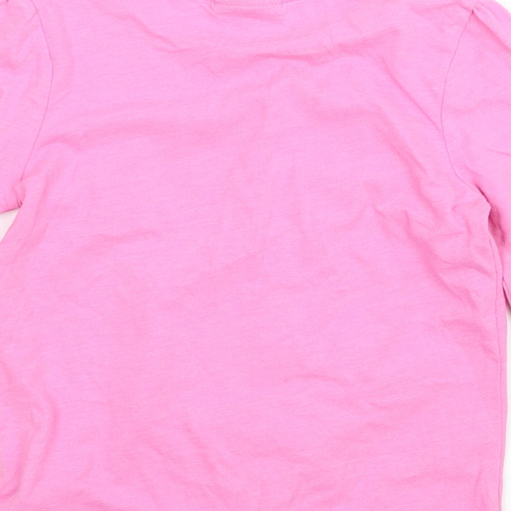 Dreamworks Girls Pink  Jersey Basic T-Shirt Size 4-5 Years  - Trolls