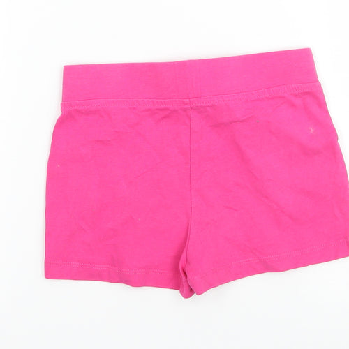 George Girls Pink  Jersey Hot Pants Shorts Size 5-6 Years