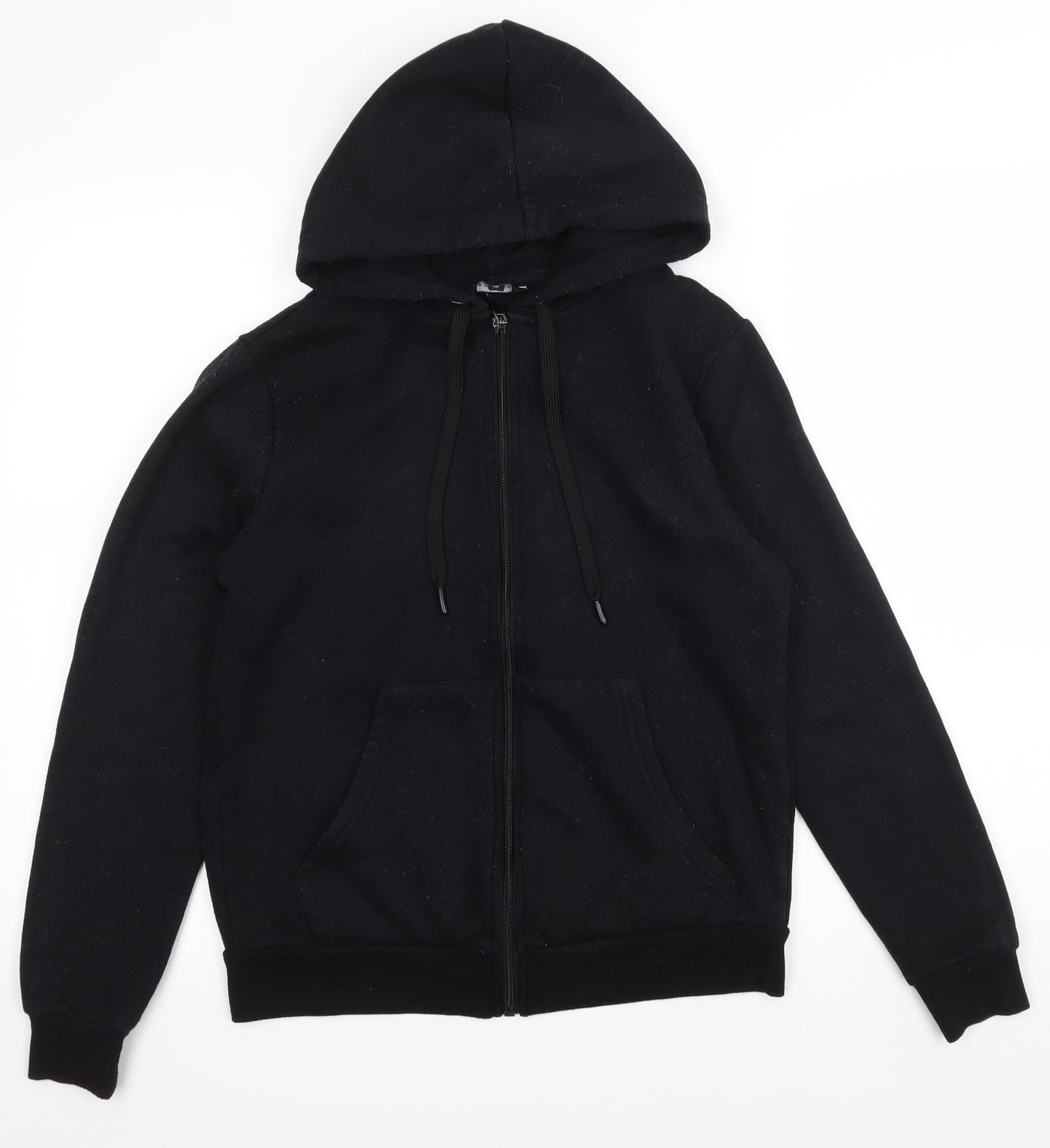 Peacocks Womens Black  Jersey Full Zip Hoodie Size 10