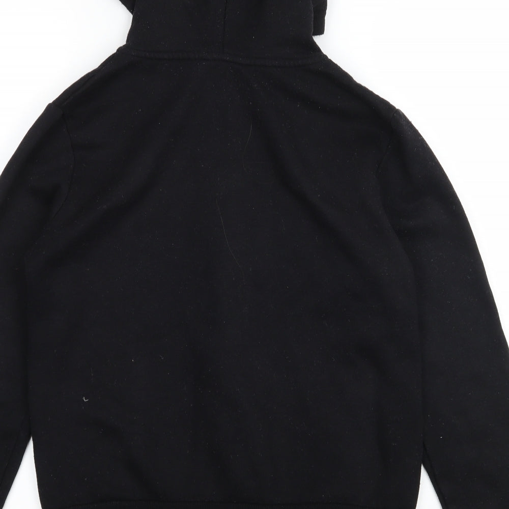 Peacocks Womens Black  Jersey Full Zip Hoodie Size 10