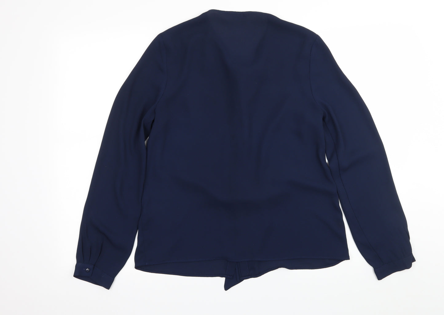 F&F Womens Blue  Chiffon Basic Blouse Size 8