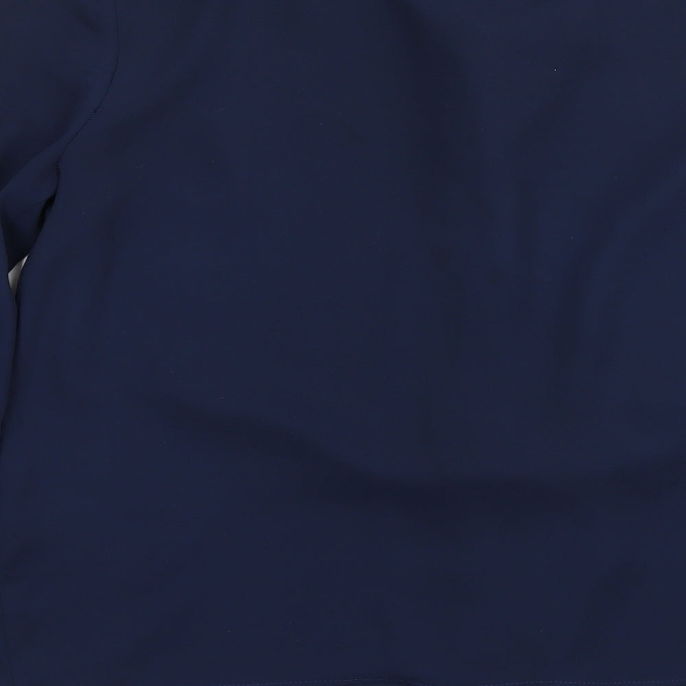 F&F Womens Blue  Chiffon Basic Blouse Size 8
