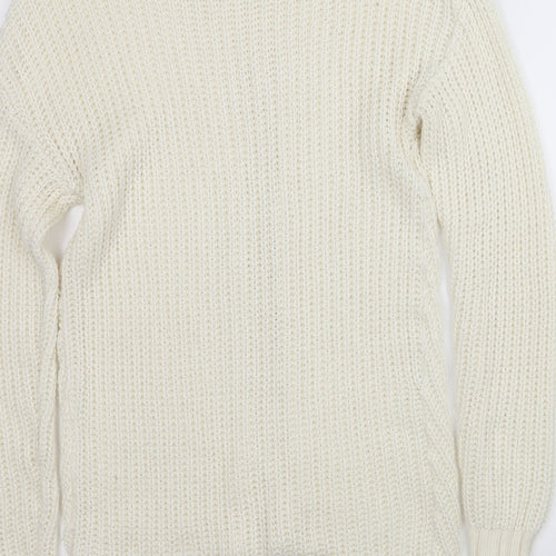 Peacocks Womens Ivory  Knit Pullover Jumper Size S