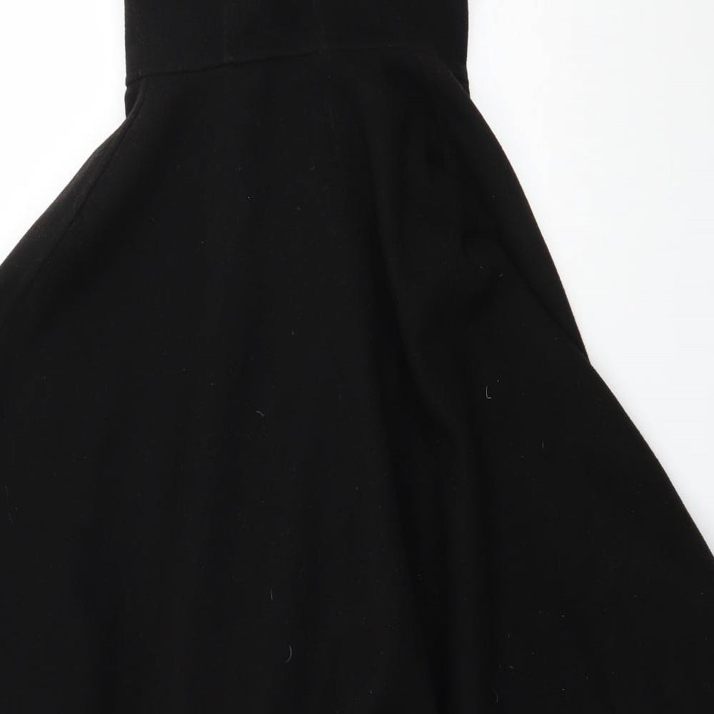 R&J Womens Black  Fleece Jacket  One Size  - cape