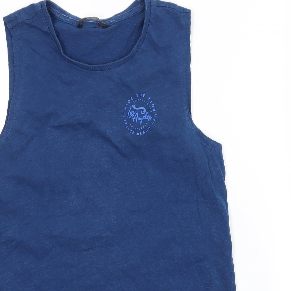 George Boys Blue  Jersey Basic T-Shirt Size 12-13 Years  - Los Angeles