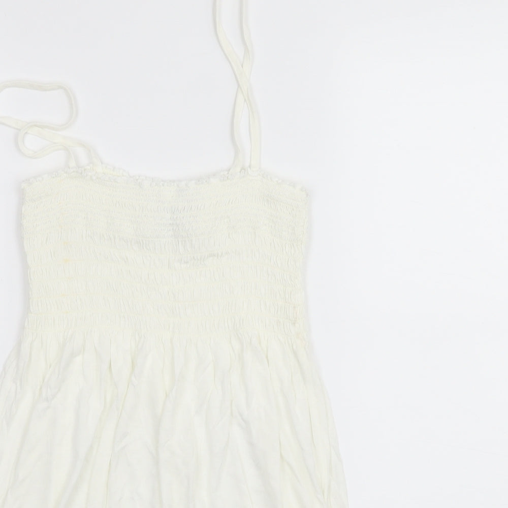 H&M Womens White  Jersey Camisole Tank Size S