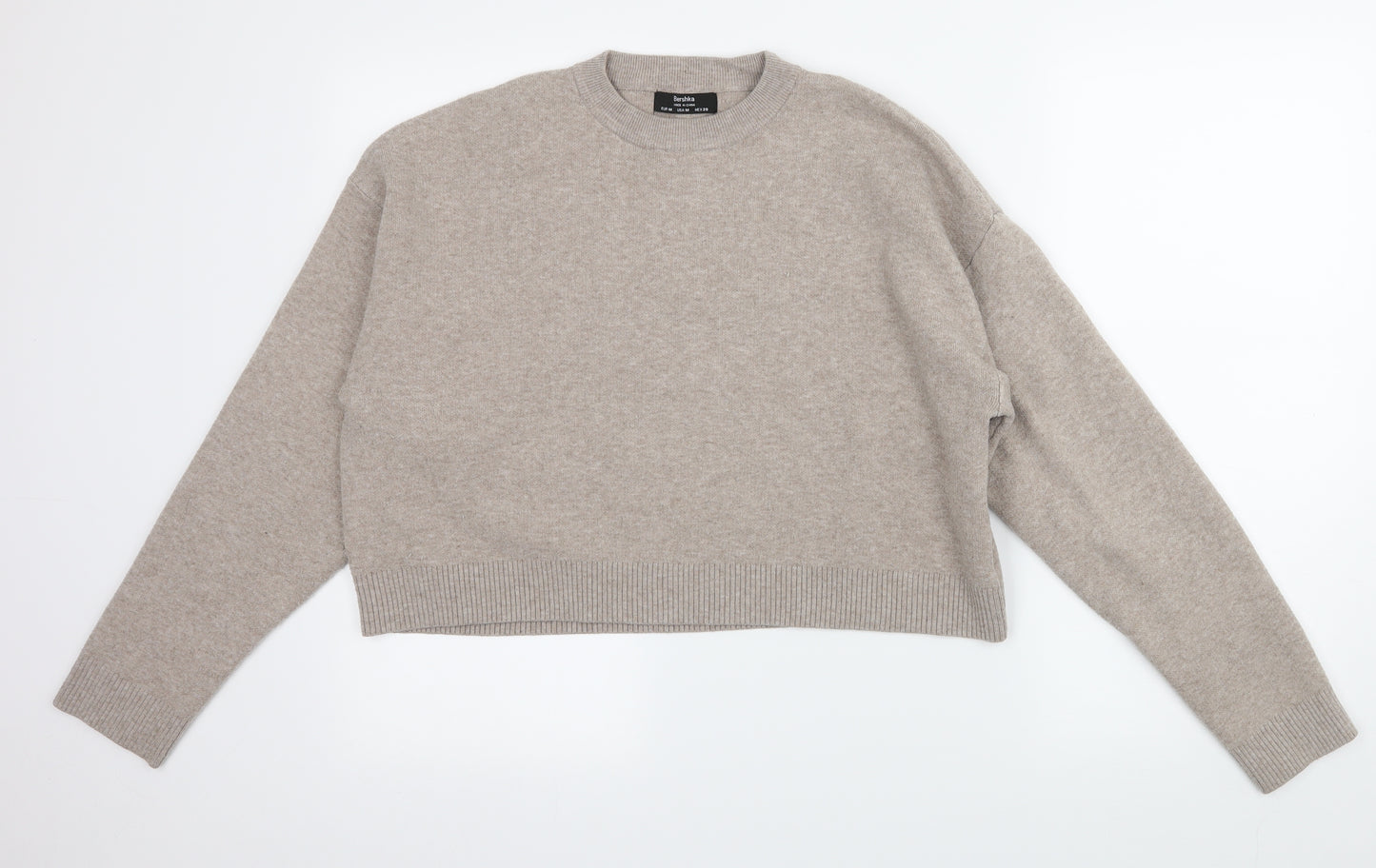 Bershka Womens Brown  Knit Pullover Jumper Size M