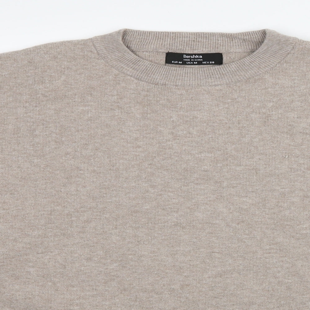 Bershka Womens Brown  Knit Pullover Jumper Size M