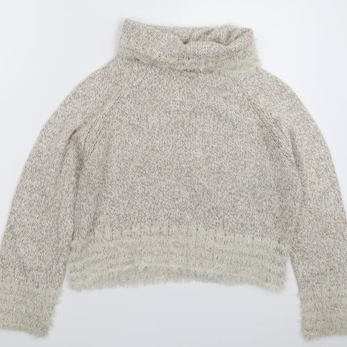 TUZZI Womens Beige  Knit Pullover Jumper Size L