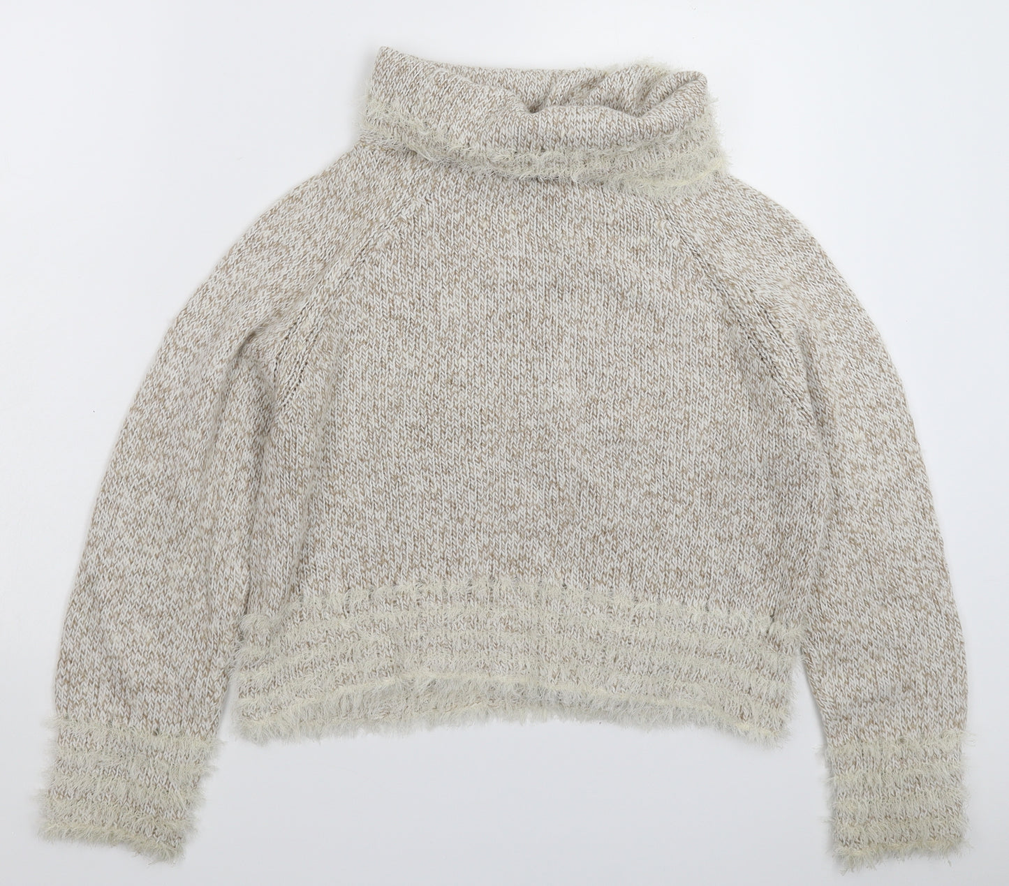 TUZZI Womens Beige  Knit Pullover Jumper Size L