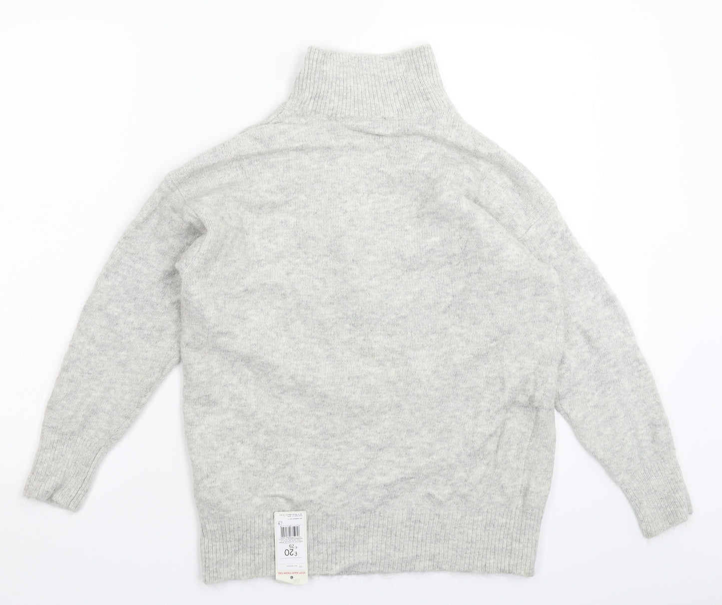 F&F Womens Grey  Knit Pullover Jumper Size 10