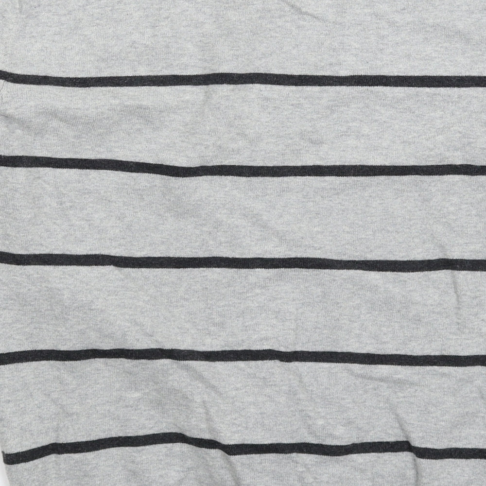 Atmosphere Womens Grey Striped Knit Pullover Jumper Size 14