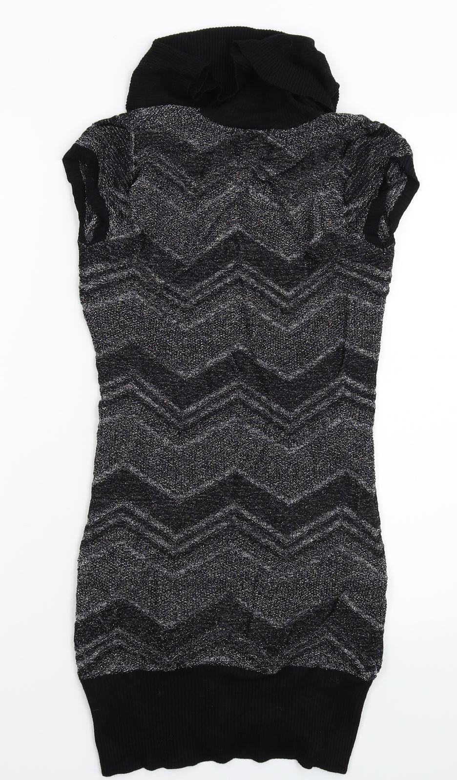 Jane Norman Womens Black Geometric  Jumper Dress  Size 10