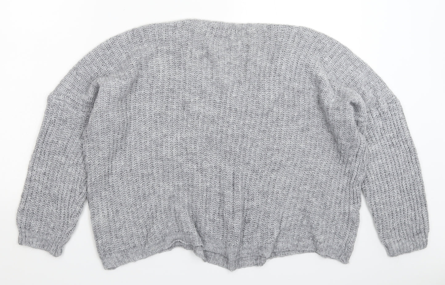 Yida Womens Grey  Knit Pullover Jumper Size M