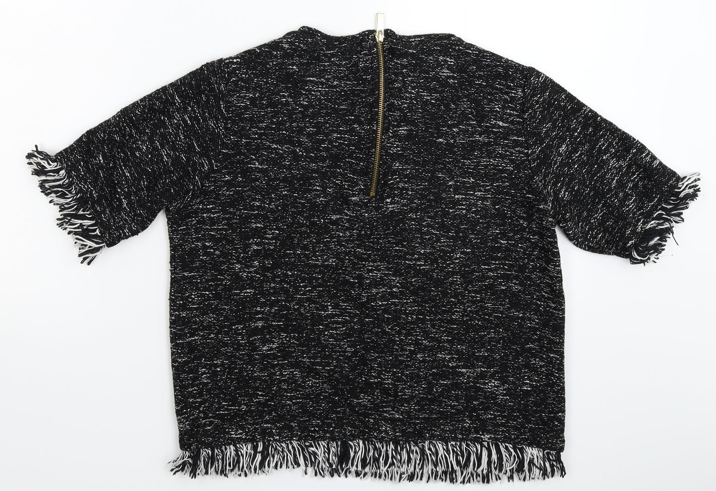 River Island Womens Black  Knit Pullover Jumper Size 10