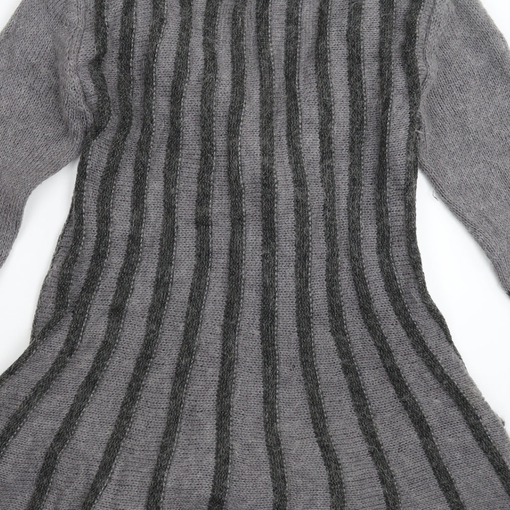 Per Una Womens Grey  Knit Cardigan Jumper Size M