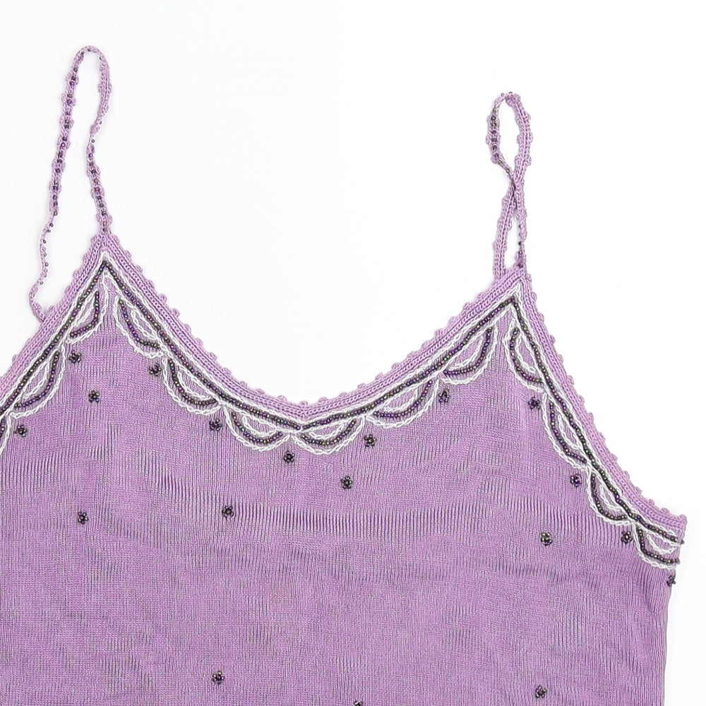 Marks and Spencer Womens Purple   Basic Tank Size 14