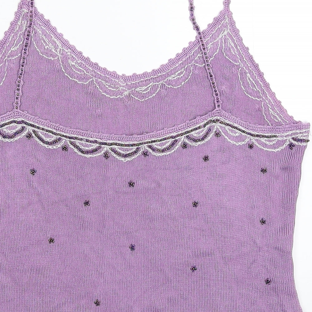 Marks and Spencer Womens Purple   Basic Tank Size 14