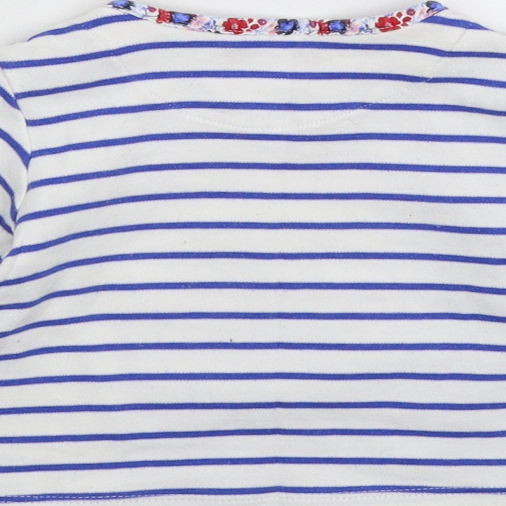 Marks and Spencer Baby White Striped  Basic T-Shirt Size 3-6 Months
