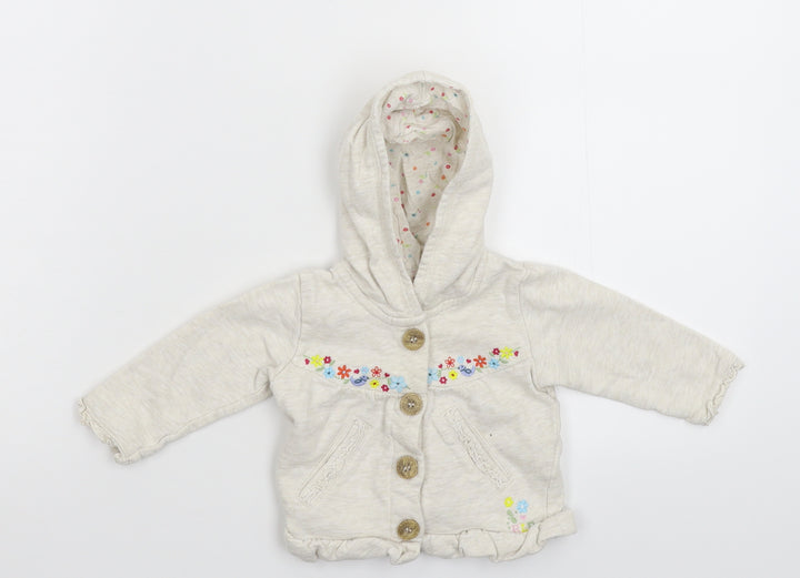 RJR.John Rocha Girls Grey Jacket Size 3-6 Months