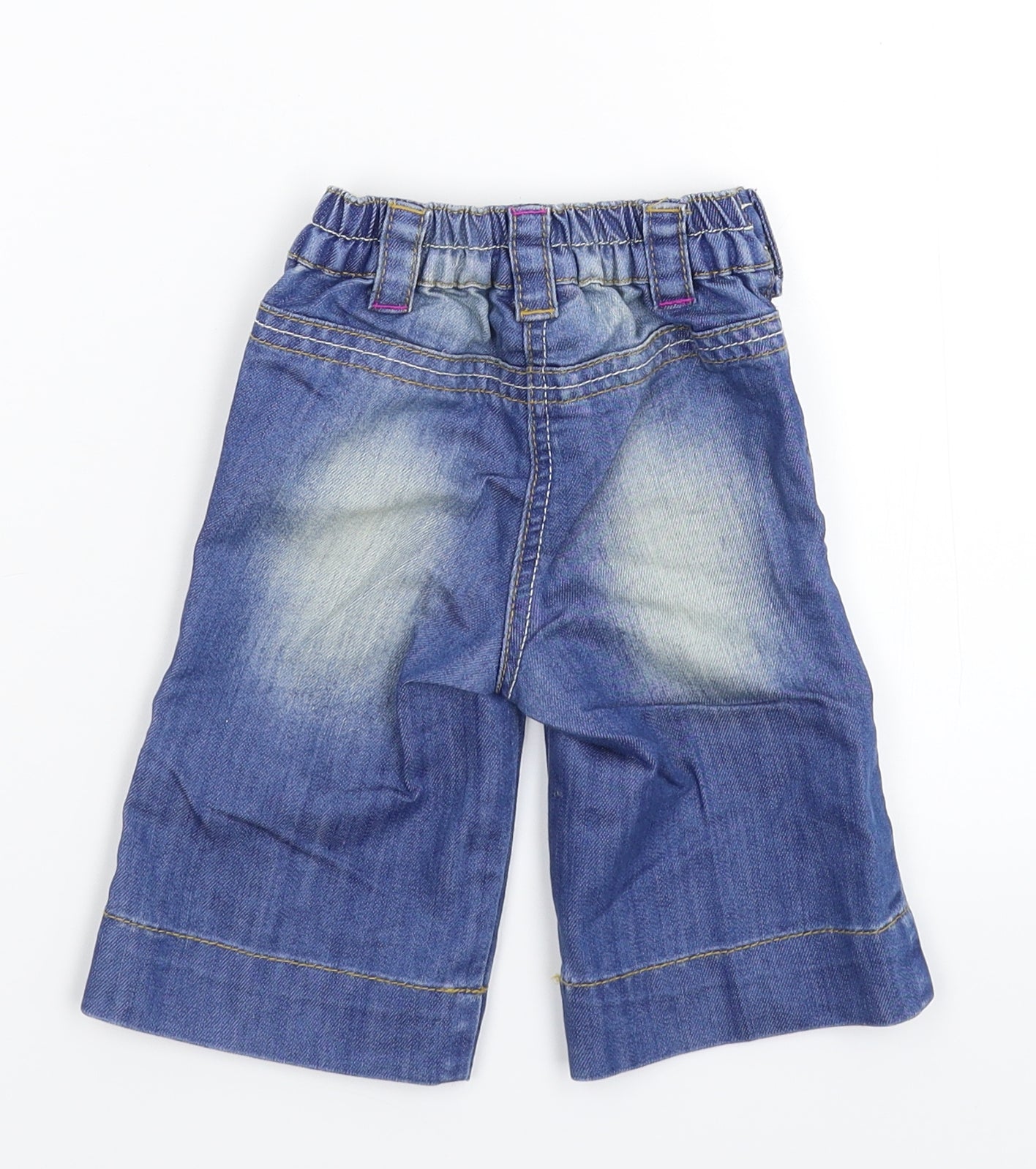 NEXT Girls Blue  Denim Capri Jeans Size 3-6 Months