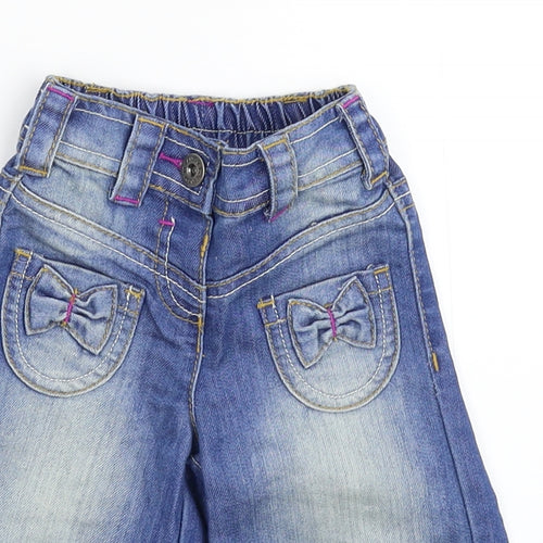 NEXT Girls Blue  Denim Capri Jeans Size 3-6 Months